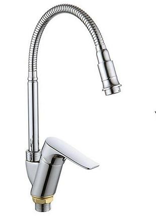 Смеситель для кухни ухо на гайке mixxus nobel (chr-011)