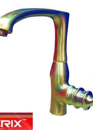 Смеситель для кухни ухо zerix z40219-2  bronze (бронза)