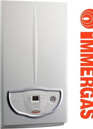 Котел турбований газовий immergas eolo mini 24 3e з трубою в комплекті