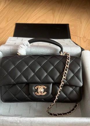 Сумка кожаная в стиле chanel люкс