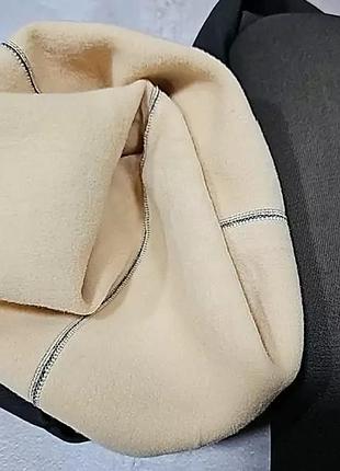 Колготки р.44-48 46-50 48-52 на бежевому флісі до стопи 