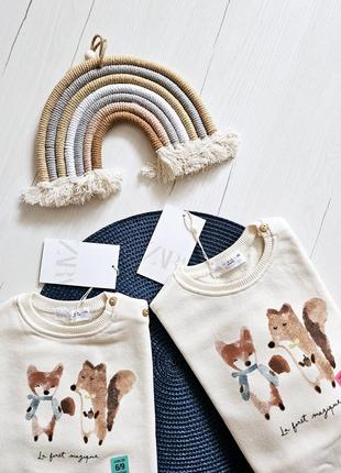 Світшот дитячий zara 74см, 80см, 6-9місяців, 9-12місяців, светр дитячий7 фото