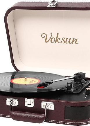 Програвач вінілових платівок bluetooth, програвач та цифровий кодувальник з 3-швидкісною швидкістю 33/45/78 об/хв, вбудовані