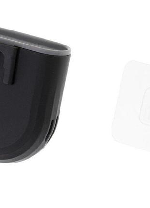 Туалетний йорж силіконовий для унітаза "loft" (лофт, трансформер) чорний матовий, wuke