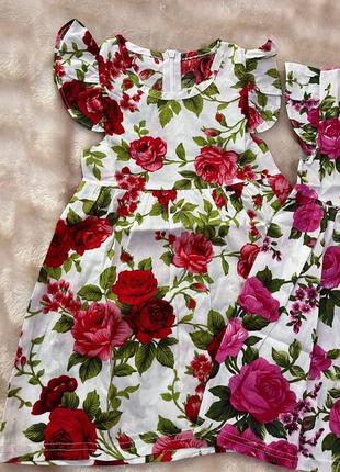 Літнє плаття з квіточок/літнє плаття квітковий принт3 фото