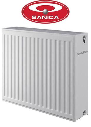 Стальные радиаторы sanica 33 500*500 турция (боковое подключение)