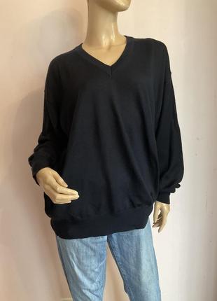 Італійський чоловічий светр/ 2xl/ brend il granchio вовна 50%
