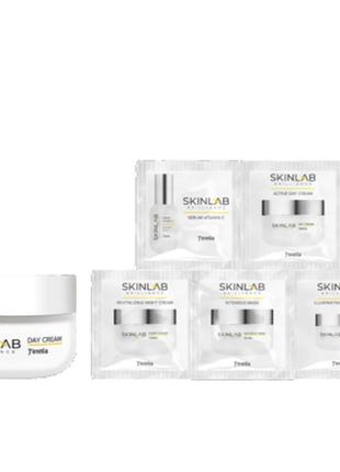Набір денний крем +  5 пробників skin lab brilliance