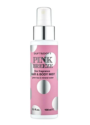 Duft doft pink breeze hair&body mist увлажняющий мист для волос и тела