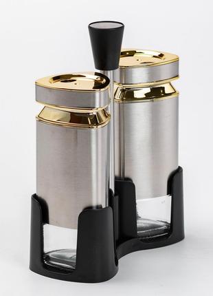 Набор для специй на подставке солонка и перечница по 120 мл