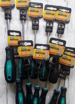 Викрутка магнітна mastertool torx tt9х75 мм ручка з tpr покриттям 49-0097