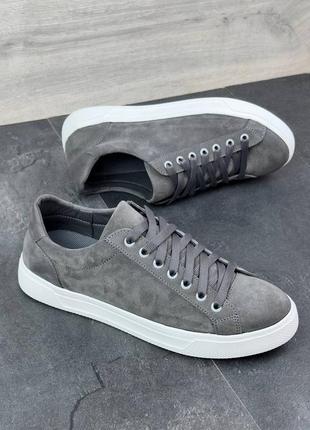 Мужские кеды из натурального нубука