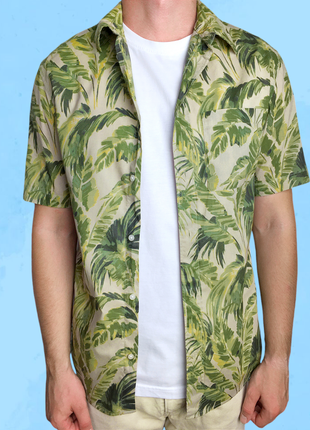Чоловіча рубашка сорочка гавайка шведка футболка кофта мужская купити розмір s m с м