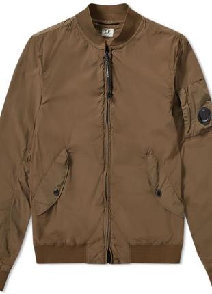 Бомбер no brand nycra arm lens bomber jacket brown m