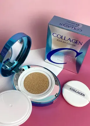 Увлажняющий кушон с коллагеном enough collagen aqua air cushion spf 50+ pa+++