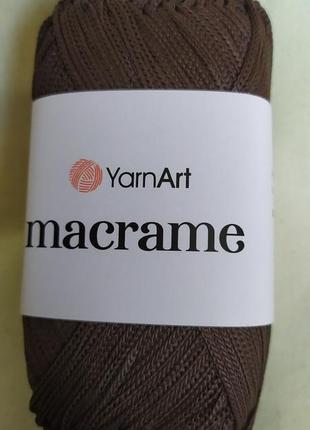 Пряжа macrame yarnart цвет - коричневый
