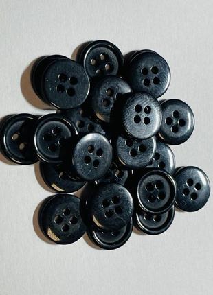 Пуговицы рубашечные пластиковые 22l диаметр 14мм цвет черный, упаковка 864 штуки