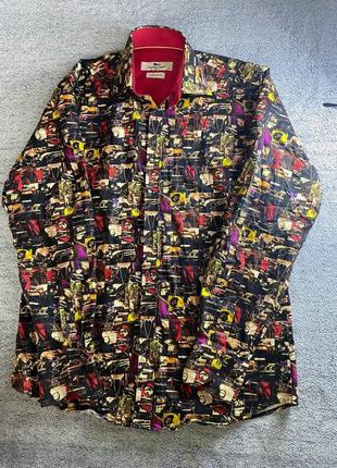 Ретро мужская рубашка claudio lugli