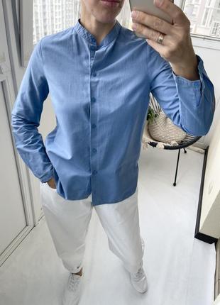 Cos голубая рубашка