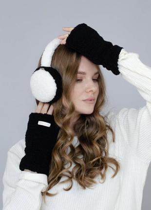 Теплі складні хутряні навушники жіночі навушники дитячі навушники вушка хутряні...