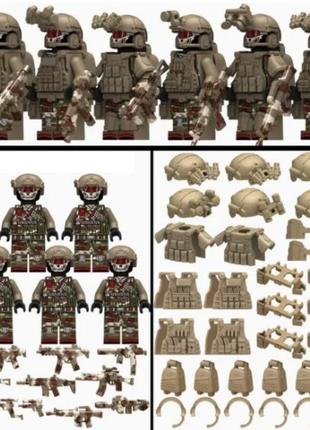 Конструктор фигурки человечки военные спецназ антитеррор военные солдаты
