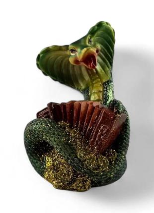 Статуетка кобра-змія з гармошкою (8,5х6х,4,5см)