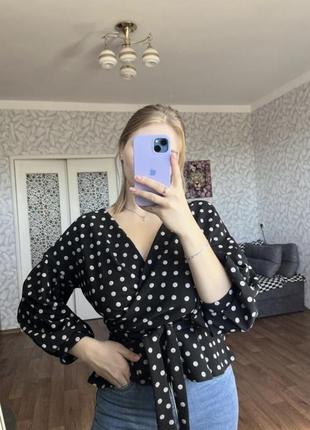 Блуза в горох блузка в горошек
