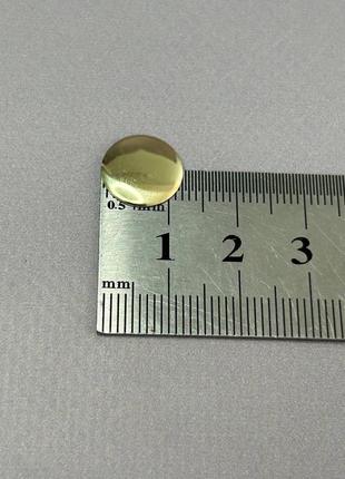 10г - металострази термоклейові, монетка 12 мм - золото світле2 фото