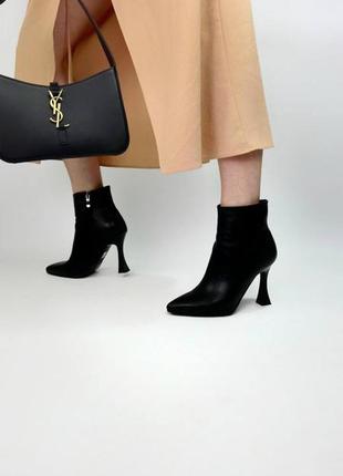 Ботильоны каблук рюмочка, на флисе