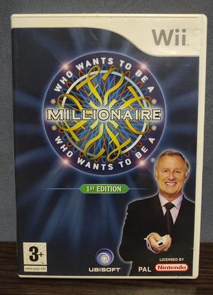 Диск who wants to be a millionaire? кто хочет стать миллионером? игра для nintendo wii