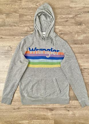 Худі сіре з великим лого frangler