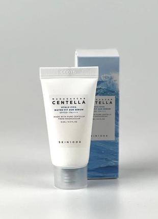 Skin1004 madagascar centella hyalu-cica sun serum spf50+ pa++++ солнцезащита миниатюра 15ml