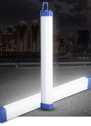 Лампа-фонарь аккумуляторная с магнитом петлей usb зарядка bk-300t 52 см
