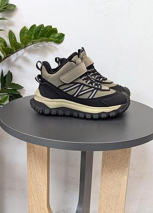 Демисезонные хайтопы кроссовки хаки для мальчика от jong golf