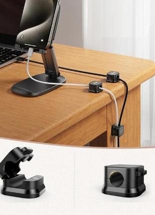 Магнітний зажим для кабеля black