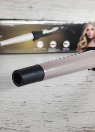 Професійна конусна плойка щипці для завивання волосся з керамічним покриттям promotec pm 1210 pro6 фото