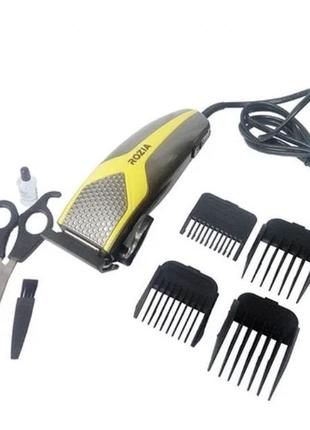 Професійна машинка для стриження волосся rozia hq 252 pro + ножиці