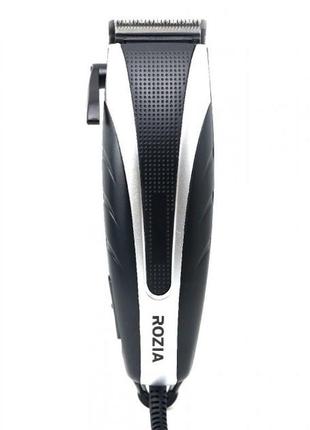 Професійна машинка для стриження волосся з насадками rozia hq-255 + ножиці