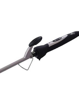 Професійна конусна плойка для афро кучерів із затискачем promotec pm-1237 pro чорний