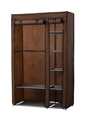 Шафа з тканини для взуття bonro b3 коричневого кольору