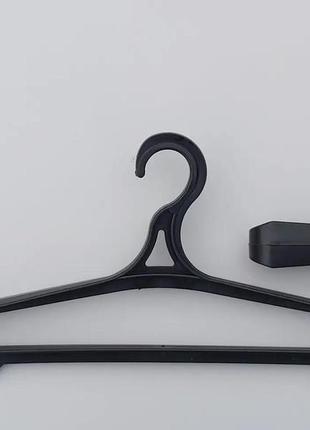 Набір тремтейлів 10 шт. плічка вішалки гем с6 42 см пластмасові чорні