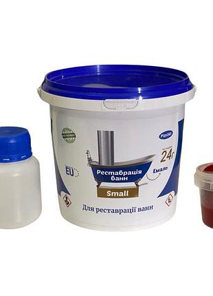 Фарба акрилова plastall small для реставрації чавунних, сталевих та акрилових ванн 900г колір червоний