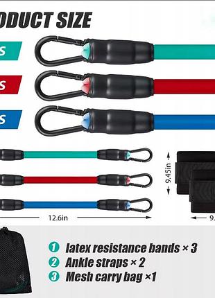 Резинки-эспандеры для тренировок ног с петлями гимнастика для ног рук жгут лента для...