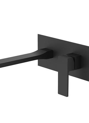 Смеситель для раковины qtap gemini скрытого монтажа qtgem273blm45694 black matt