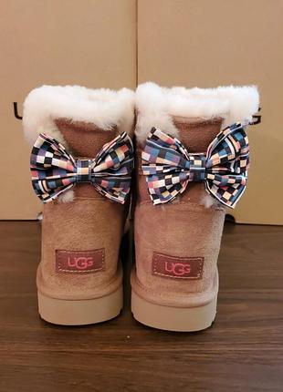 Ugg mini bailey bow checker