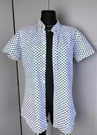 Женская блузка белая винтаж ретро синяя топик топ женский женские женское рубашка италия