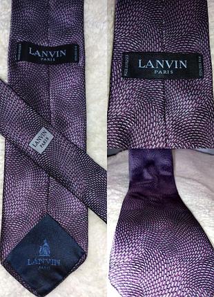 Шовкова краватка lanvin paris/галстук шовк