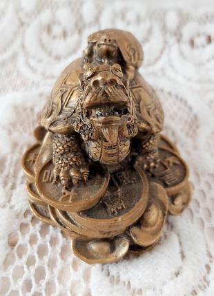 Статуетка черепахи драконочерепахи фен шуй