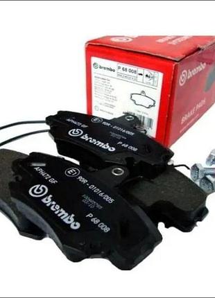 Колодки гальмівні передні logan i, sandero i, clio i-ii, megane i, largus, 19, 21/ peugeot 205, 309 brembo