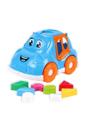 Дитячий розвивальний сортер "автомобіль" технок 5927txk (блакитний)1 фото